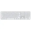 Produktbild: Apple Magic Keyboard weiß mit Touch ID mit Ziffernblock weiße Tasten
