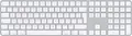 Produktbild: Apple Magic Keyboard weiß mit Touch ID mit Ziffernblock QWERTZ NEU & OVP
