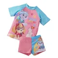 Produktbild: United Labels Paw Patrol Badeanzug zweiteilig UV Schutz 50+ für Mädchen, Rosa, 110-116, Badebekleidung Kinder mit Shirt und Hose, Bademode