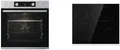 Produktbild: Gorenje BCS6737E06X+ECD643BX Einbau-Herset mit Glaskeramikkochfeld (BCS6737E06X+ECD643BX), 60cm breit, Heißluft mit Dampf, Pizza Funktion, Edelstahl/Schwarz