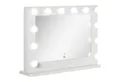 Produktbild: HOMCOM Spiegel Kosmetikspiegel mit 12 Dimmbare LED Lampen (Schminkspiegel, 1-St., Hollywood Spiegel), 80 x 60 cm