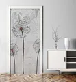 Produktbild: MyMaxxi - Tür bekleben mit Türtapete Türposter Türfolie Selbstklebend 90x200 Auf ins Pusteblumenfeld - Tür verschönern Türaufkleber Türklebefolie Blumen Blüte weiß