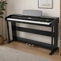 Produktbild: Digitalpiano 88 Tasten Schwarz E Piano MIDI Pedale Sounds Anfänger Profi