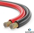 Produktbild: Sonero Lautsprecherkabel 2x0,75mm², CCA 30,0m, rot/schwarz