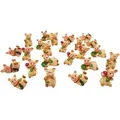 Produktbild: 24 Glücksschweine Figuren Glücksbringer Mini Schweinchen Tischdeko - Bunt