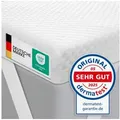 Produktbild: Gentle North, Topper Matratzentopper 7cm hoch H2/H3 - mit Gel-Memory- und Komfortschicht, 7 cm hoch, schadstoffgeprüft für Stoffe, Fäden, Reißverschlüsse, Schaum etc. 160 cm x 200 cm x 7 cm