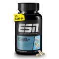 Produktbild: ESN Ashwa +, Ashwagandha hochdosiert, patentiertes KSM 66®, 120 Kapseln, mit Magnesium, Vitamin B6 & Zink - made in Germany