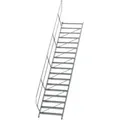 Produktbild: MUNK Treppe 45°  inkl. einen Handlauf, 1000mm Stufenbreite, 18 Stufen