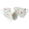 Produktbild: Ritzenhoff Julia Blume türkis 4er Set Kaffeebecher 250ml Tasse Blüte FOTOMUSTER