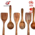 Produktbild: 6-teiliges Holz-Kochutensilien-Set aus 100% Teakholz