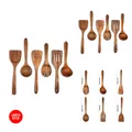 Produktbild: Holzspatel zum Kochen 6-teiliges Set Teakholz Küchenutensilien