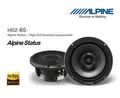 Produktbild: Alpine HDZ-65 16,5 cm (6,5-Zoll) 2-Wege Koaxial Lautsprecher System 100 Watt RMS
