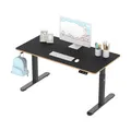 Produktbild: ULTRADESK - Pulsar Kinderschreibtisch Höhenverstellbar - Höhenverstellbarer Schreibtisch - 120x60x55-81cm - Computertisch für 2 Monitore - für Kinderzimmer, Jugendzimmer - Schwarz