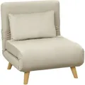 Produktbild: HOMCOM Schlafsessel Polyester Stahl Beige 72L x 78B x 79H cm