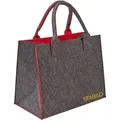 Produktbild: Filztasche Filz Shopper Einkaufstasche L Anthrazit / Rot 35x20x28 Cm Bis 10 Kg