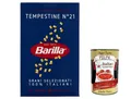 Produktbild: 5x Barilla Tempestine n° 21, Pasta 100% italienisch Nudeln aus Hartweizengrieß 500g Packung + Italian Gourmet Polpa di Pomodoro 400g Dose