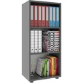 Produktbild: VCM my office Aktenregal Ulas anthrazit 49,0 x 32,0 x 108,0 cm, 1 St.