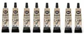Produktbild: 8x K2 Silikon schwarz 21g +350° Dichtmasse Hochtemperatur Silikondichtmasse