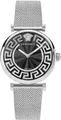Produktbild: Versace VE1CA0423 Greca Chic schwarz silber Edelstahl Armband Uhr Damen NEU