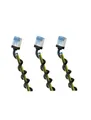 Produktbild: 3er Set Ultraflexibles CAT 6A Patchkabel, slim, U/FTP, schwarz, 0,50 m