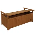 Produktbild: Mendler Aufbewahrungstruhe HWC-O13, Gartentruhe Auflagenbox Truhe, Tanne Holz FSC® 53x108x60cm - natur