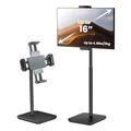 Produktbild: tounee Portable Monitor-&Tablet-Halterung Ständer, 2 kg Tragkraft, höhenverstellbar bis 46 cm, universell kompatibel für 4,7-16 Zoll Geräte (iPad, iPhone, Kindle) –Schwarz