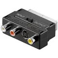 Produktbild: Goobay Scart-Adapter mit IN/OUT Umschalter, S-Video Audio- & Video-Kabel