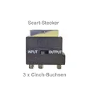 Produktbild: Adapter Scart-Stecker / 3xCinch-Buchse