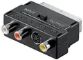 Produktbild: SCART Zu S-Video SVHS & 3 RCA Phono TV AV Adapter Konverter Vergoldet