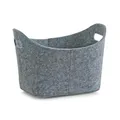 Produktbild: Zeller Korb oval Filz grau 31,5 x 19 x 21 cm