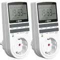 Produktbild: Ansmann - 2x Digitale Wochenzeitschaltuhr, Lcd-display 3680w, 10 Schaltzeiteiten