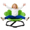 Produktbild: VEVOR Kinderdrehstuhl sensorischer Drehstuhl zylinderförmig, 100 kg Tragkraft, sensorisches Spielzeug mit rutschfester Metallfuß, zur Förderung von Koordination Gleichgewicht  Konzentration, Grün
