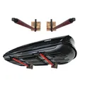 Produktbild: Auto Dachbox Wandhalterung Dachboxhalter WSB.O rot 82 cm  für Garage Stahl Holz
