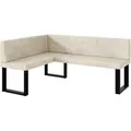 Produktbild: Meblini Eckbank, Creme, Textil, L-Form, 168x128 cm, Esszimmer, Bänke, Eckbänke