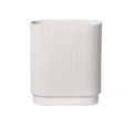Produktbild: ASA SELECTION Dekovase Asa Vase Art Deco Oval Weiß (20 cm)