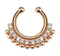 Produktbild: Taffstyle Nasenpiercing Piercing Tribal Strass Kristalle mit Kugeln, Helix Lippenpiercing Nasenpiercing Ohrpiercing Tragus Intimpiercing