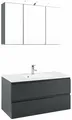 Produktbild: Cardiff Waschtisch-Set, grau/weiss