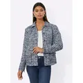 Produktbild: creation L Blusenblazer Bouclé-Blazer Langarm blau 46
