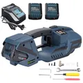 Produktbild: U.S. SOLID Elektrische Umreifungsmaschine mit LCD-Bildschirm für 13-16mm PP PET Bänder, 2 x 4000mah automatische akku Umreifungsgerät für Boxen und Paletten
