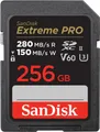 Produktbild: SanDisk Extreme Pro - Flash-Speicherkarte - 256GB - Video Class V60 / UHS-II U3 / Class10 - SDXC UHS-II (SDSDXEP-256G-GN4IN)