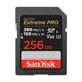 Produktbild: SanDisk Extreme PRO SDXC UHS-II Speicherkarte V60 256 GB (280 MB/s, 6K, 4K UHD, U3, C10, Rescue PRO Deluxe)