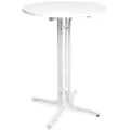 Produktbild: Beautissu  Stehtisch, Weiß, Metall, Rund, 80x110x80 cm, Esszimmer, Tische, Stehtische