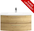 Produktbild: PELIPAL Cassca Sprint Bad Möbel / Riviera Eiche quer NB, Waschtisch + Unterschrank 101 cm