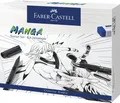 Produktbild: Faber-Castell 167152 Manga Starter Set, Schwarze Tuschestifte mit Finelinern und