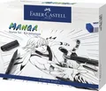 Produktbild: Faber-Castell 167152 Manga Starter Set Schwarze Tuschestifte mit Finelinern u...