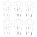 Produktbild: 6 stücke 4 zähne haarkämme pins metall seitenkämme diy haarnadeln updo zubehö...