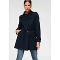 Produktbild: Tommy Hilfiger Langjacke HERITAGE SINGLE BREASTED TRENCH mit den typischen Trenchdetails & Tommy Streifen als Gürtelschlaufe blau XXXL (46)