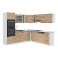 Produktbild: Vicco Eckküche R-Line, Sonoma/Weiß, 247 x 237 cm