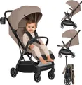 Produktbild: Lionelo Buggy BESS Kinderwagen ab 6 Monaten bis 22 kg, klappbar, 360° Räder, leicht 7,5 kg - Beige