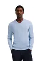 Produktbild: bugatti Herren Pullover Regular Fit V-Neck Premium Cotton Basic Baumwolle V-Ausschnitt